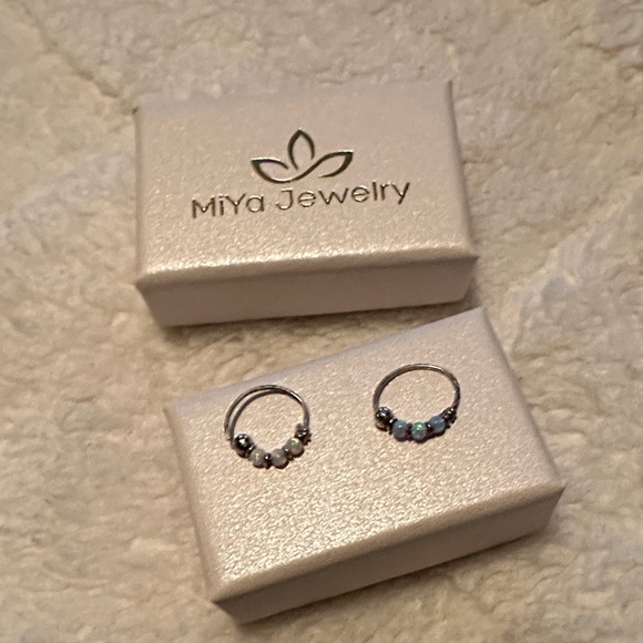 miya jewelry Jewelry - Miya Jewelry Silver and Blue Gemstone Rings